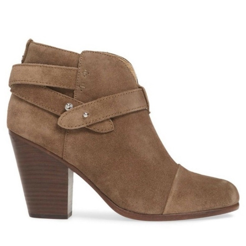 RAG & BONE Harrow Suede Ankle Boots – Camel